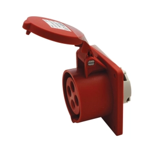   Ipari csatlakozó DAFB-163 4P 16A 250V IP44 beépíthető dugalj egyenes TICS-414 Tracon