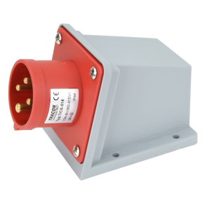   Ipari csatlakozó DFR-163 4P 16A 400V IP44 rögzíthető dugvilla TICS-514 Tracon