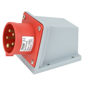   Ipari csatlakozó DFR-164 5P 16A 400V IP44 rögzíthető dugvilla TICS-515 Tracon