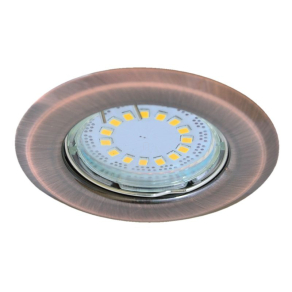   Beépíthető lámpatest spot fényforrásokhoz, matt réz max.50W, MR16, D=82mm TLC-2MR Tracon