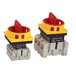   Biztonsági lakatolható szakaszoló kapcsoló 40A, 3P, 11kW, 64×64mm TSS-40/3 Tracon