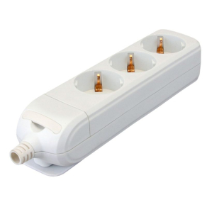   Tracon újravezetékezhető hord. elosztósáv 3 SHUKO, 16 A vezeték nélkül HUR-03