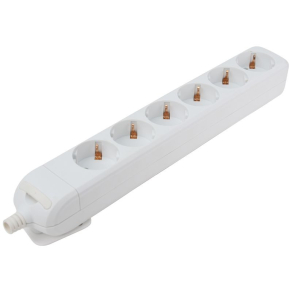   Tracon újravezetékezhető hord. elosztósáv 6 SHUKO, 16 A vezeték nélkül HUR-06