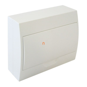   Tracon kiselosztó falonkívüli 1soros, 12 modulos teli ajtóval IP40 PE/N sínnel EDFKN-12/1