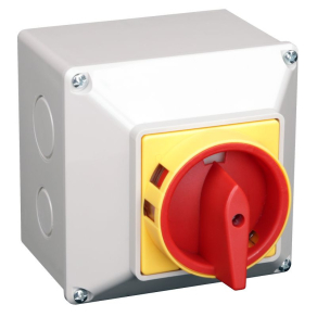   Biztonsági lakatolható szakaszoló kapcsoló tokozott 63A 4P 18,5kW 64×64mm TSS-63/4T Tracon