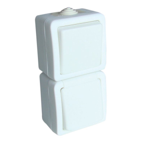   Falon kívüli váltókapcsoló+csatlakozóaljzat 16A/250VAC, IP54 TR-PH08 Tracon