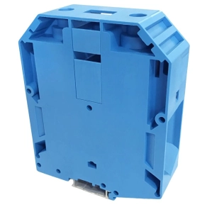   Tracon nullavezető ipari sork. csavaros, sínre, kék 70-240mm2 1000V 415A - TSKA240-K