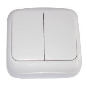   Tracon falon kívüli 1-áramkörös kapcsoló (tapétakapcsoló) 10AX/250V, IP20, 2 darabos (105) TTK-06