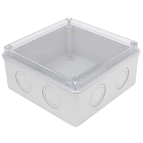   Tracon Műanyag elektronika doboz átlátszó fedéllel MED15157T 150x150x70mm
