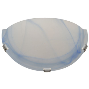   Üveg oldalfali fél UFO lámpatest, kék E27, max.1×60W, D=300 mm UFO-F-K Tracon