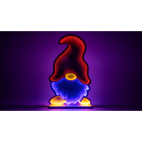   Karácsonyi LED tükördísz, manó, USB 1,5m, 200LED RGB 4,5W - Tracon CHRMMBG