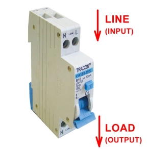   Kombinált védőkapcsoló, elektronikus, 2P, 1 modul, B6, 30mA, 6kA, AC, E3 KVKVEB-6/30 Tracon