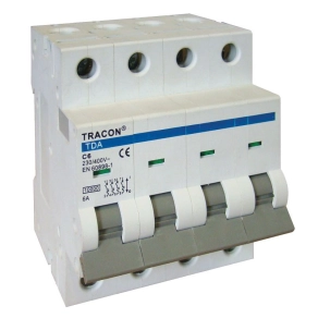 4C 40A 10kA Tracon TDA-4C-40 kismegszakító