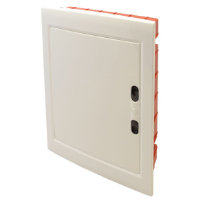   Tracon kiselosztó süllyesztett 2 soros, 24 modulos teli ajtóval IP40 sín nélkül, sík ajtóval EDSSN-12/2