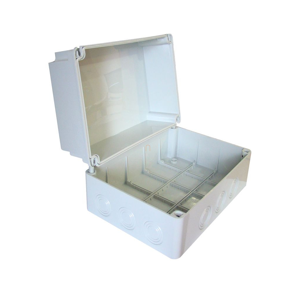 Műanyag kötődoboz 310x230x180mm teli magasított fedéllel, IP55 MD312318 Tracon