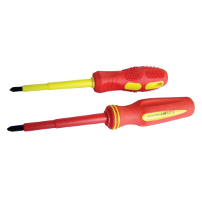   Tracon csavarhúzó, csillag-kombi, 1000V-ra sziget.,sárga-piros nyél AC 1000V, 5x125mm SDDK5125S