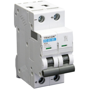   Egyenáramú kismegszakító PV rendszerekhez DC-2C-16 Tracon