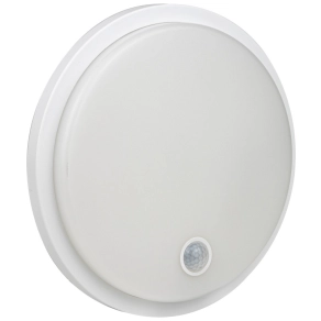   Tracon mozgásérzékelős kerek fali lámpatest 15 W, 140°, 2-9 m, 10 s-5 m, 4500 K 1500 lm - SLKS15W