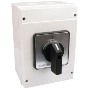   Tokozott kézikapcsoló, BE-KI 400V, 50Hz, 160A, 3P, 37kW, 88×88mm, 90°, IP65 TK-169/3T65 Tracon