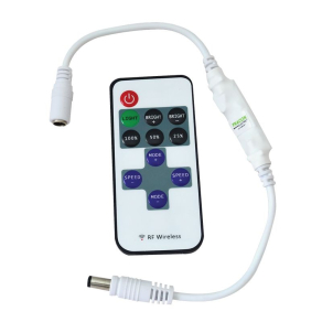   LED vezérlő, mini, távirányítóval 5-24 VDC,12A LED-RF-2 Tracon