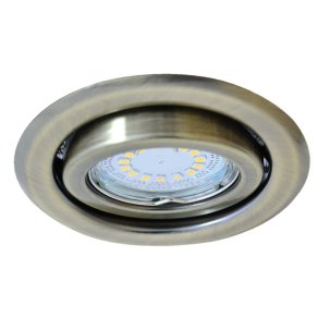   Beépíthető lámpatest spot fényforrásokhoz, matt arany max.50W, MR16, D=97mm TLC-6MG Tracon