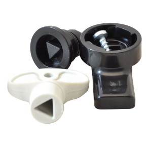   Műanyag zár TME szekrényekhez, háromszög 8.5mm TME-ZMH Tracon