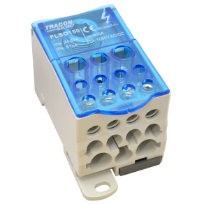   Fővezeték sorkapocs 1x150/2x35,5x25,4x16mm2 nyitható fedéllel FLSO150 Tracon