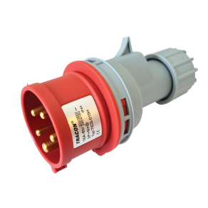   Tracon ipari csatlakozó DFH-164 5P 16A 400V IP44 lengő dugvilla TICS-015H