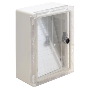   Műanyag elosztószekrény átlátszó ajtóval 330x250x130mm, TME332513T IP65