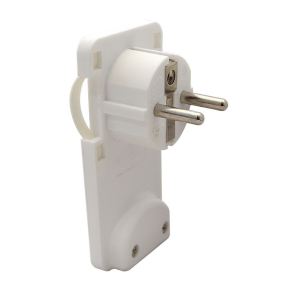   Tracon rejthető szerelhető csatlakozódugó,lapos,fehér TCSDR