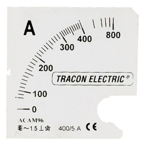   Skálalap DCVM-72B alapműszerhez 0 -100A SCALE-DC72-100/75MV Tracon
