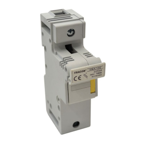   Szakaszolókapcsoló-biztosító hengeres biztosítóhoz 100A, 22x58mm HBA-1P-100 Tracon