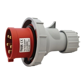   Tracon ipari csatlakozó DFH-324 dugvilla 32A, 400VAC, IP67, 3P+N+F - TICS-0252H