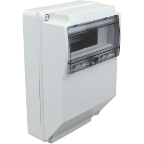   Üres ipari csatlakozódoboz szerelősínnel, ABS 12mod. 400x260x130mm, IP65 TDB362613 Tracon