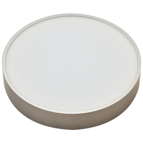   Műanyag búrás fk. LED lámpatest ezüst peremmel 16W 1200lm 3000K MFDS16W Tracon