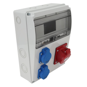   Csatlakozó doboz védelem nélkül Out: 2×SCHUKO+1×16A(3P+N+E) TDB04-11M Tracon