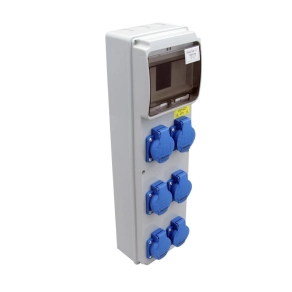   Csatlakozó doboz védelem nélkül, 6×SCHUKO TDB05-6M Tracon