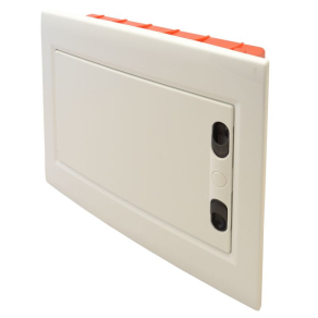   Kiselosztó süllyesztett 1soros, 12 modulos teli ajtóval IP40 sín nélkül, sík ajtóval EDSSN-12/1 Tracon