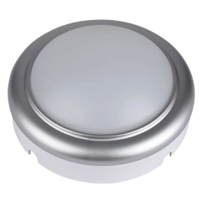   Műanyag házas LED hajólámpa ezüst kerettel, kerek 8W 4000K 560lm IP54 LHLMKS8NW Tracon