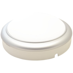   Műanyag házas LED hajólámpa ezüst kerettel, kerek 15W 4000K 1050lm IP54 LHLMKS15NW Tracon