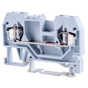   Fázisvezető ipari sorozatkapocs, rugós, sínre, szürke 800V 24A 0.08-2.5 mm2 2P TSKC2,5 Tracon