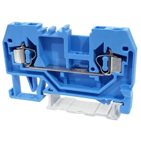   Tracon nullavezető ipari sorozatkapocs, rugós, sínre, kék 800V 24A 0.08-2.5 mm2 2P - TSKC2,5-K