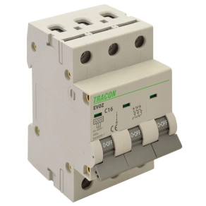 3C 32A 6kA Tracon EVOZ3C32 kismegszakító