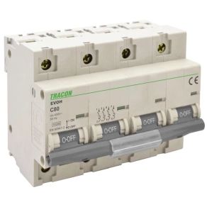 4C 63A 10kA Tracon EVOH463 nagyáramú kismegszakító