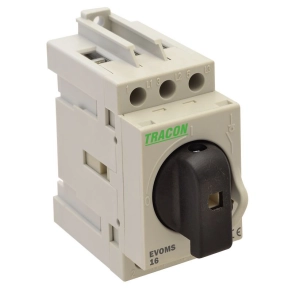  Sorolható lakatolható szakaszoló kapcsoló 400V, 16A, 3P, 10mm2 EVOMS16/3 Tracon