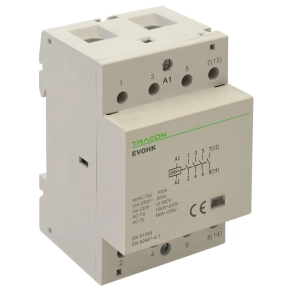   Tracon installációs kontaktor 3modul, 4XNO, 40 A - EVOHK4-40