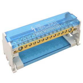   Moduláris elosztóblokk nyitható fedéllel 2×25 mm2 / 6×10mm2,7×16mm2 100A FLSO25-2P15 Tracon