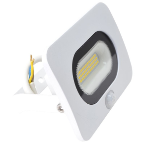   LED fényvető mozgásérzékelővel, fehér 20W 4000K IP65 1500lm 3-10m RLEDLFM20 - Tracon RSMDLFM20