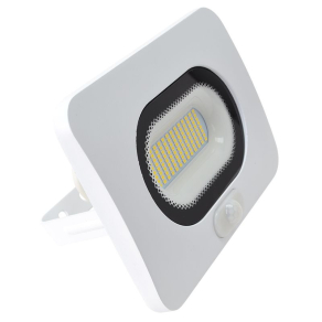   SMD fényvető mozgásérzékelővel, fehér 50W, 4000K, IP65, 3750lm, RSMDLFM50 Tracon