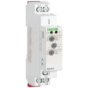   Feszültségfigyelő relé 1 fázisra AC/DC 110-240V, NARV1 Tracon